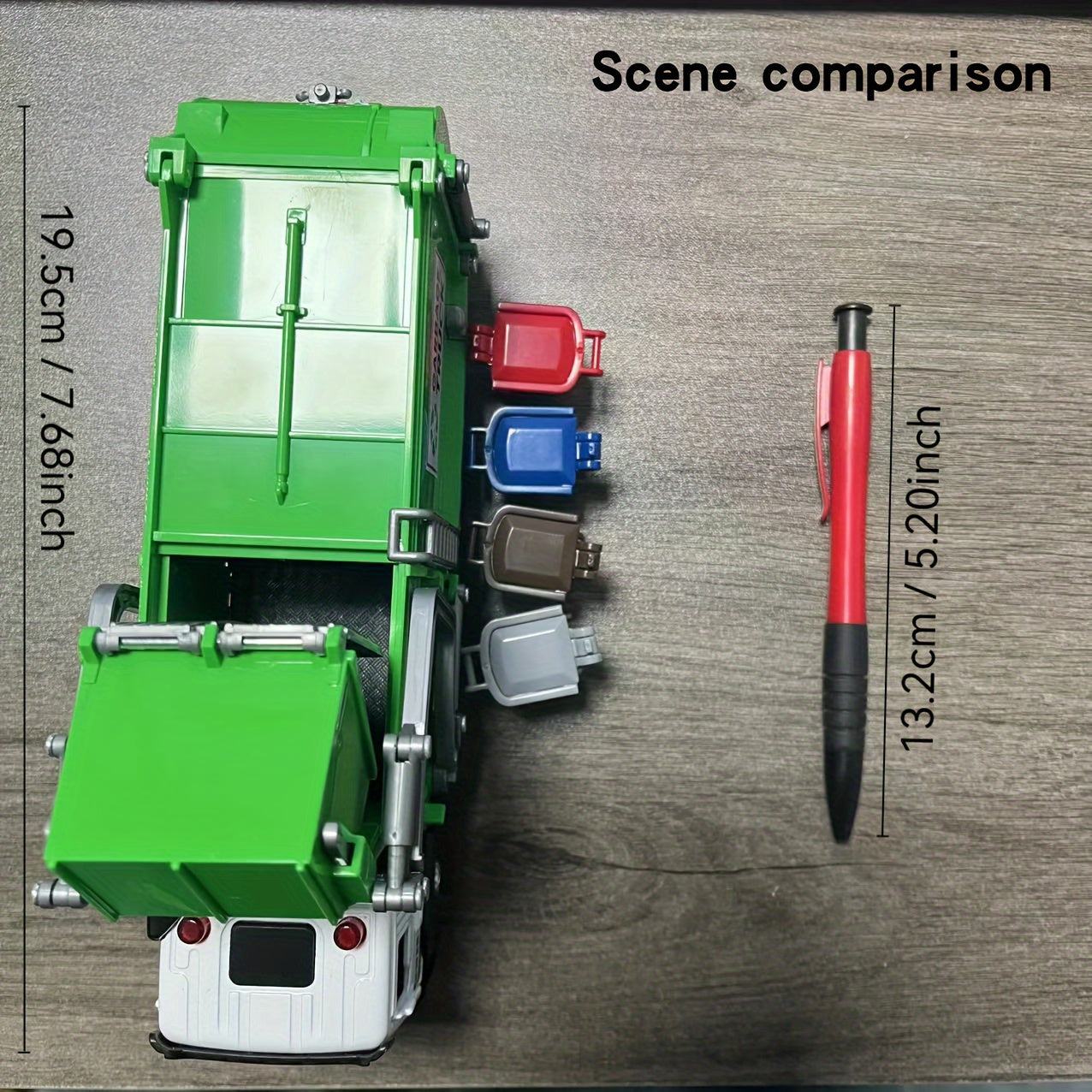 Camion à ordures à l'avant en alliage simulé, jouet de nettoyage, poubelle de tri des déchets, modèle d'ingénierie d'assainissement et de nettoyage, cadeau d'Halloween pour garçon de voiture