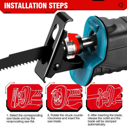 Scie alternative électrique sans fil, scie multifonction aste, outils de coupe du métal et du bois, batterie Makita 18V, 10000 éventuelles Md Cutting Tools For Makita 18V Battery