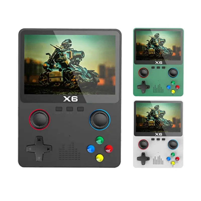 Nouveau X6 3.5 Pouce IPS Écran Lecteur De Jeu Portable Double Joystick 11 Simulateurs GBA/PS1 Jeu Vidéo Console pour Enfants Cadeaux