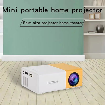 YG300 Micro Portable LED Outdoor Mini HD 1080P Mobile Projector Kids Projector Ultra Clear Projector, Mini Portable Projector